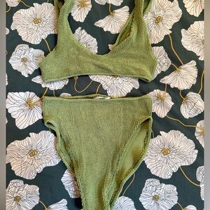 Youswim Fern Eva 2-piece Textured Bikini Set- size stretch I- VGUC
